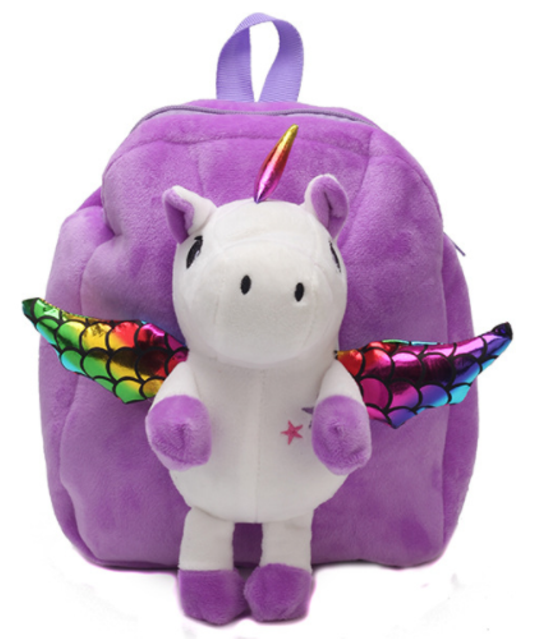 Unicorn Soft Plush Huggable Backpack