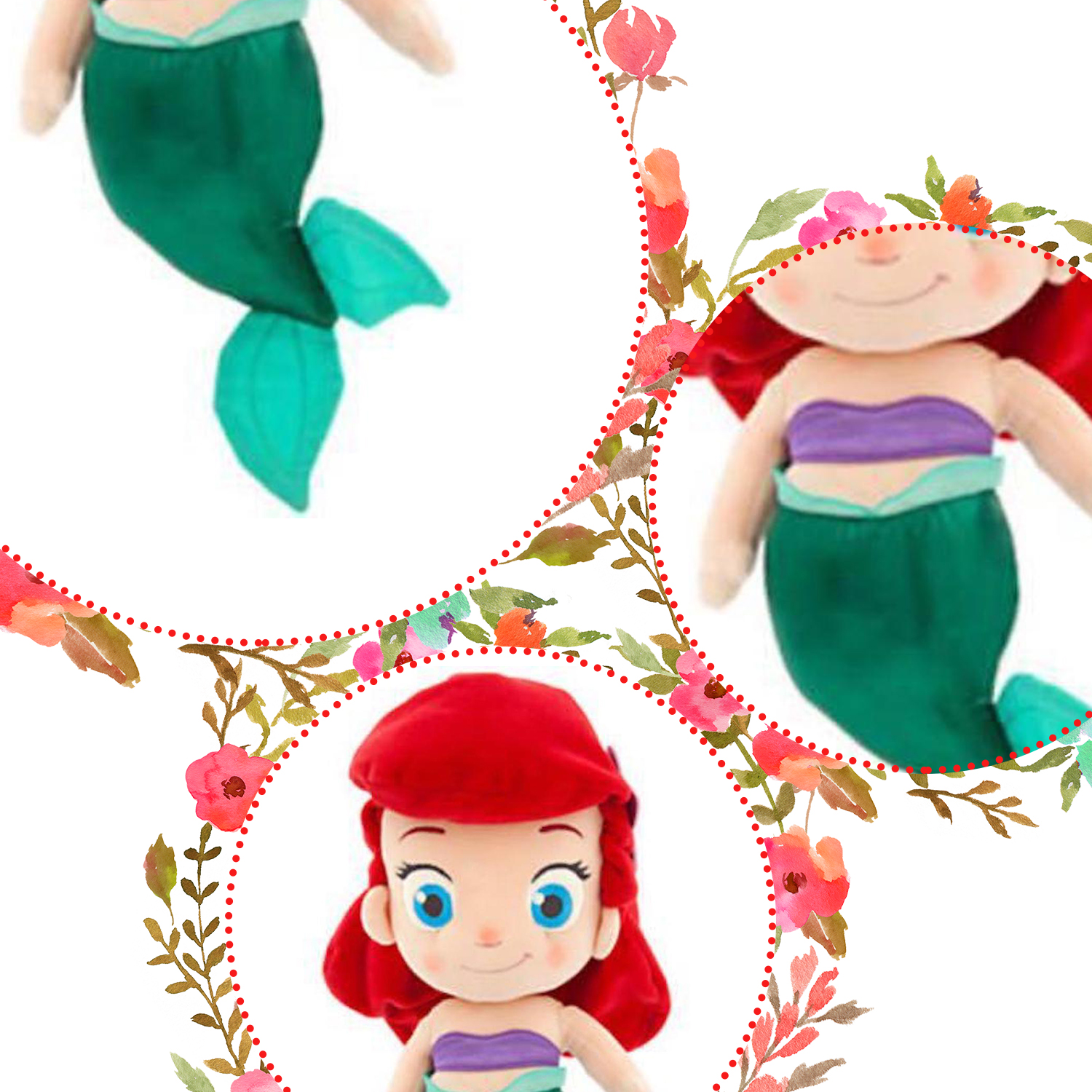 Little Mermaid Ariel Soft Plush Huggable Toy – Nonika Boutique