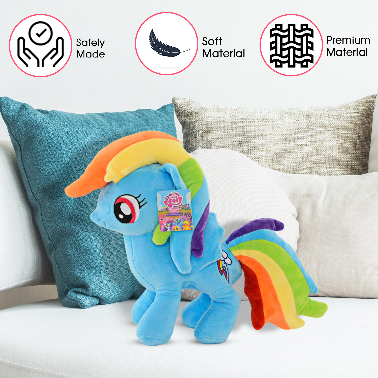 My Little Pony and Friends Rainbow Dash Soft Plush Huggable Doll