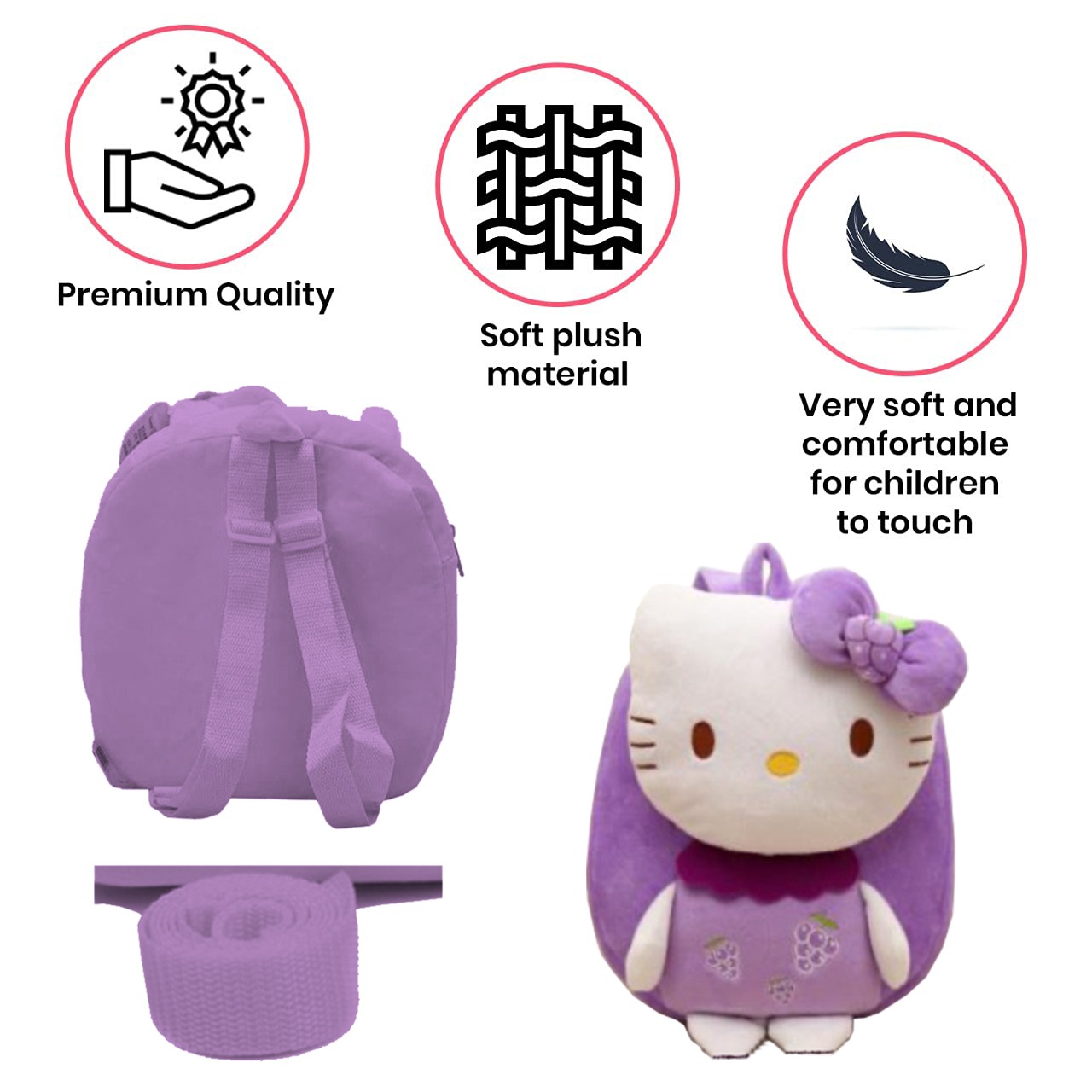 Unicorn Soft Plush Huggable Backpack - Nonika Boutique