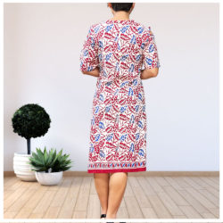 BATIK DRESS shops INDONESIA/ Printed Dress/ Short Dress/ ladies fashion/ party wear/ traditional clothing/ abstract design design